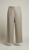 Pantalon taille haute soie légère